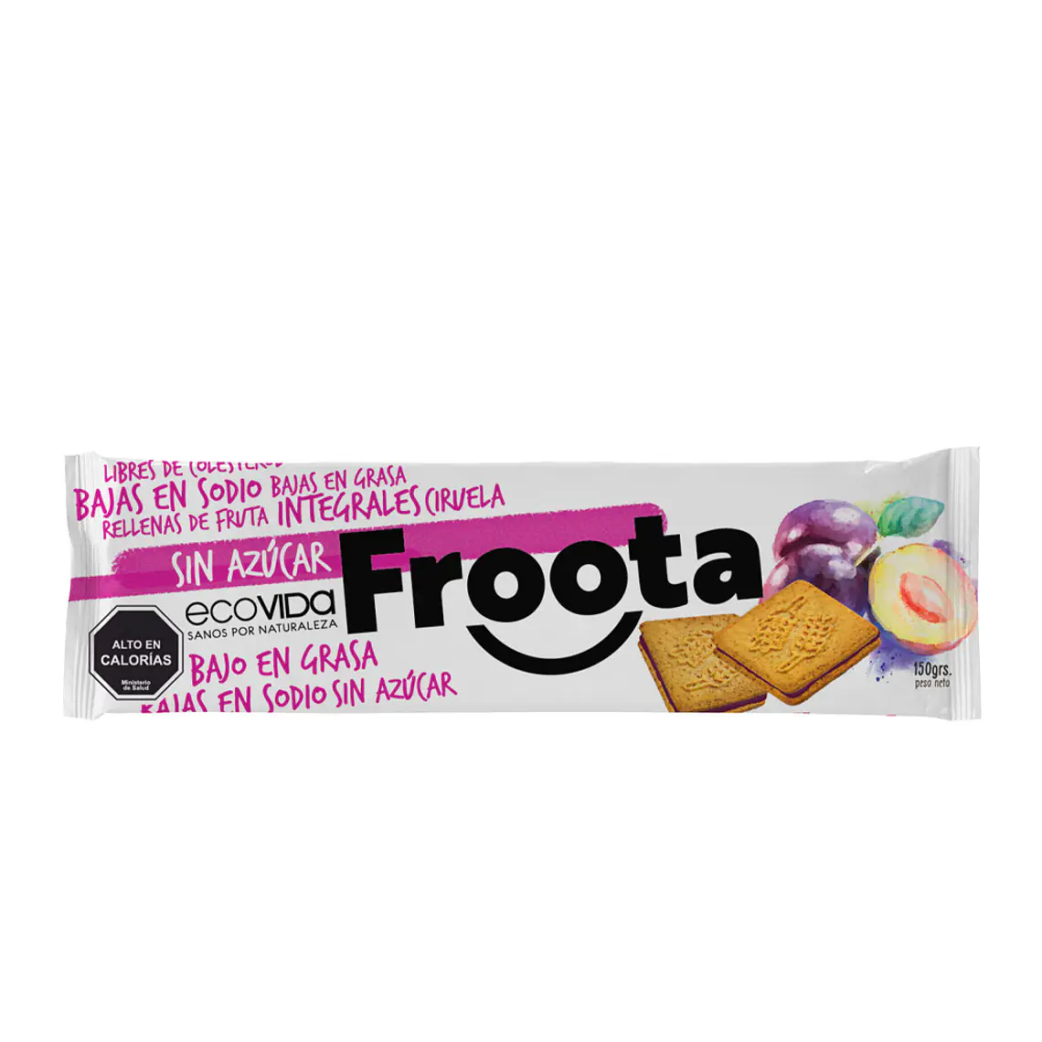 GALLETA FROOTA EMPAREDADO CIRUELA S/AZ 150 GR ECOVIDA - CATEDRAL 1
