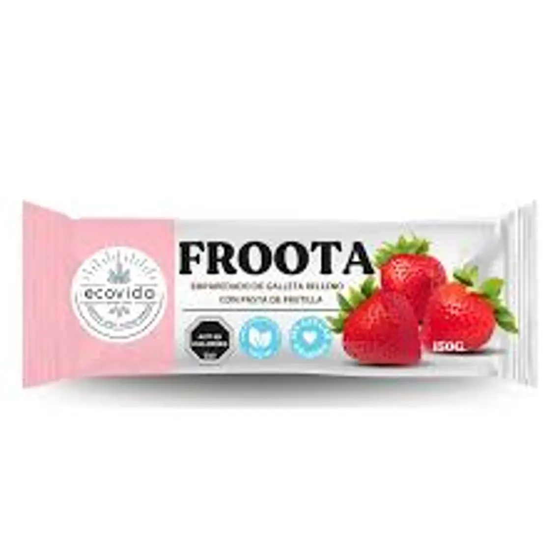 GALLETA FROOTA EMPAREDADO FRUTILLA S/AZ 150 GR ECOVIDA - CATEDRAL 1