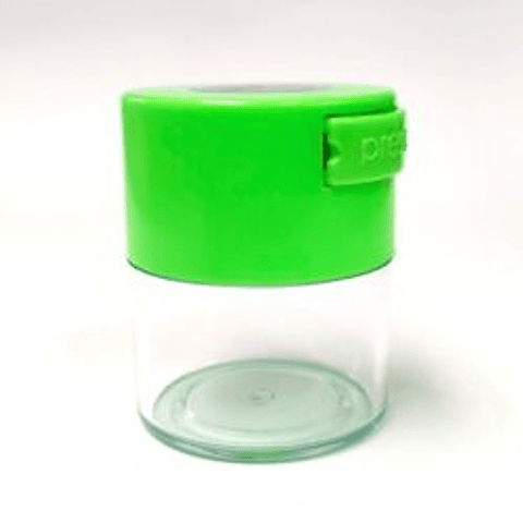 bote vacio transparente base greem- airtight - 60 ml