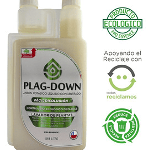 Plag down (jabon potasico) 1 litro