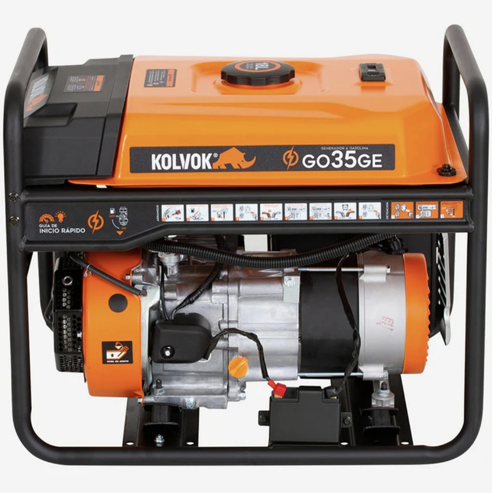 Generador Eléctrico Gasolina 3.5kVA KOLVOK GO35GE 1