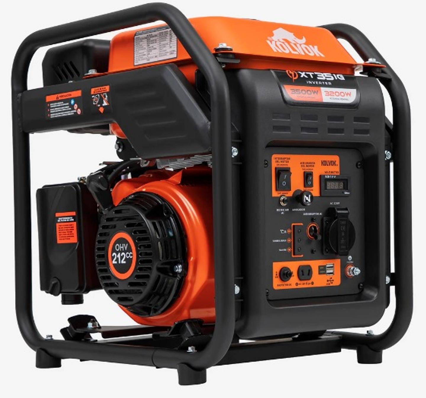 Generador Eléctrico Gasolina Inverter 3.5kVA KOLVOK XT35IG 4