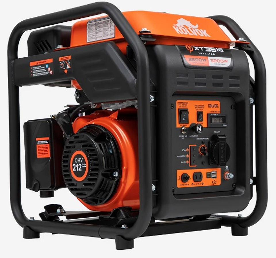 Generador Eléctrico Gasolina Inverter 3.5kVA KOLVOK XT35IG 4