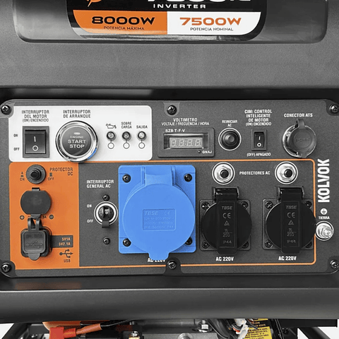 Generador Gasolina Inverter Conector ATS 8kVA KOLVOK XT7800IG