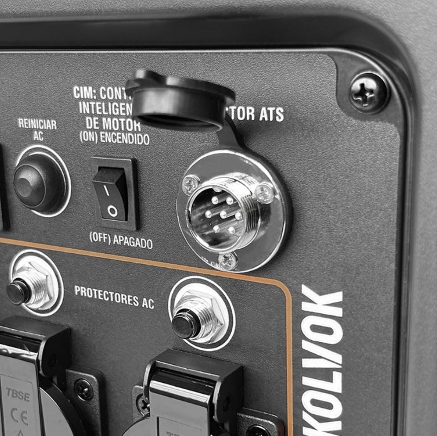 Generador Gasolina Inverter Conector ATS 8kVA KOLVOK XT7800IG 4