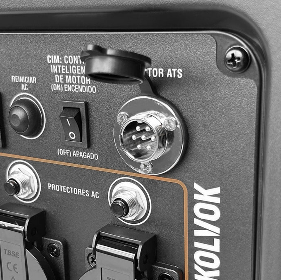 Generador Gasolina Inverter Conector ATS 8kVA KOLVOK XT7800IG 4