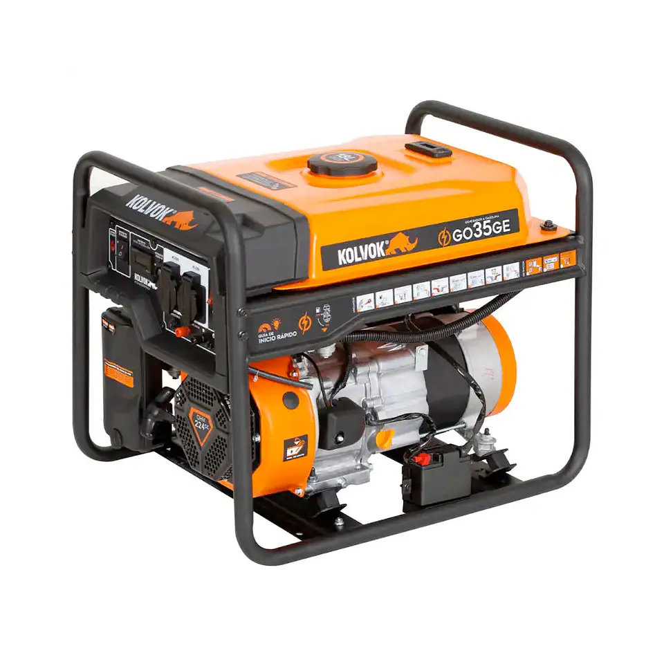 Generador Eléctrico Gasolina 3.5kVA KOLVOK GO35GE 1