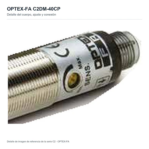 Sensor Fotoeléctrico Optex C2DM-40CP M18 PNP 40cm