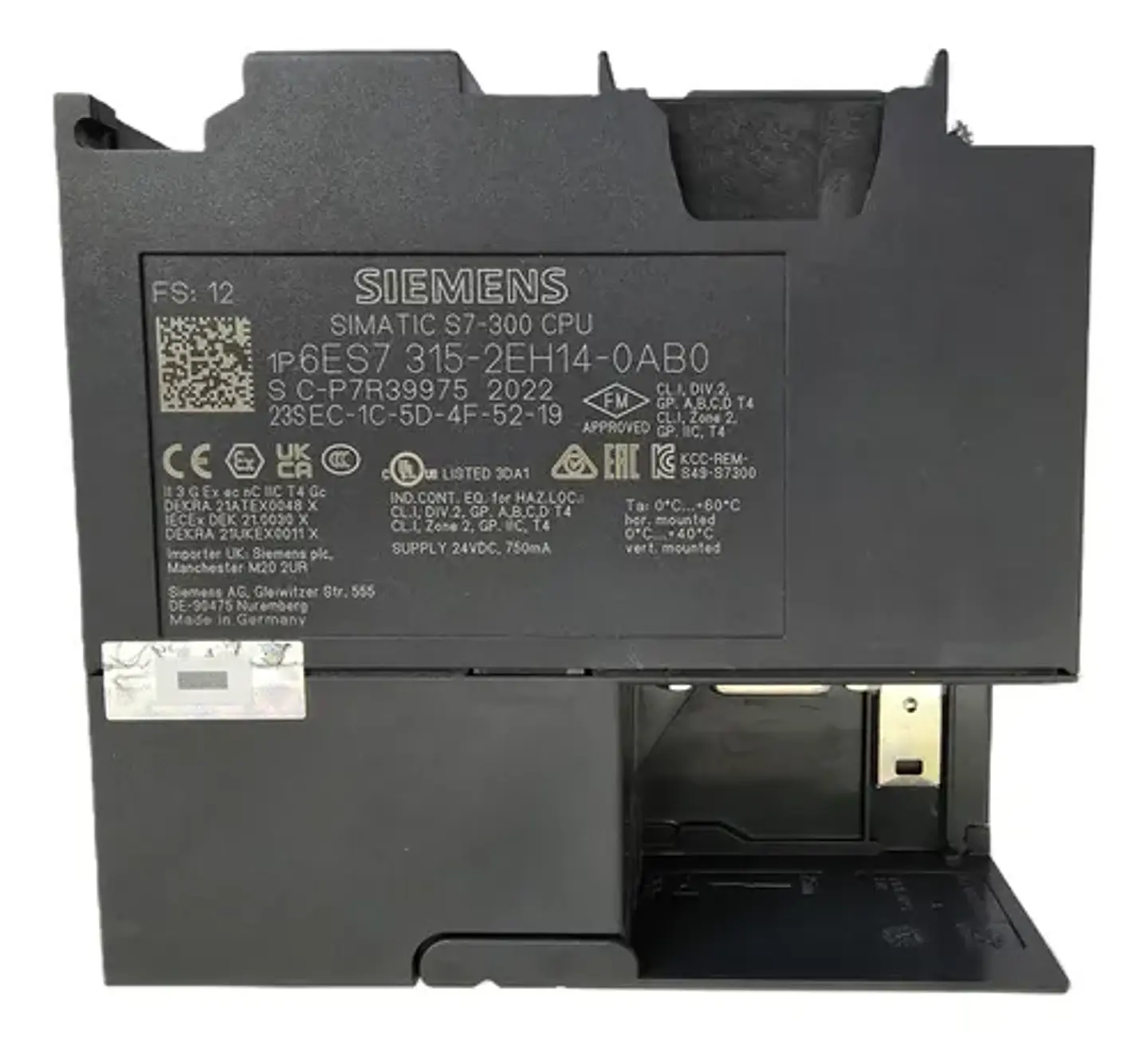 PLC Siemens SIMATIC S7-300 CPU 315-2 PN/DP 6ES7315-2EH14-0AB0 2