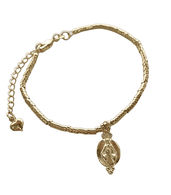 PULSERA VIRGEN DE LOS RAYOS GOLD