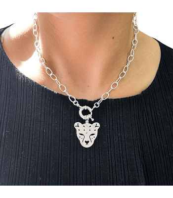 COLLAR CHEETAH SILVER