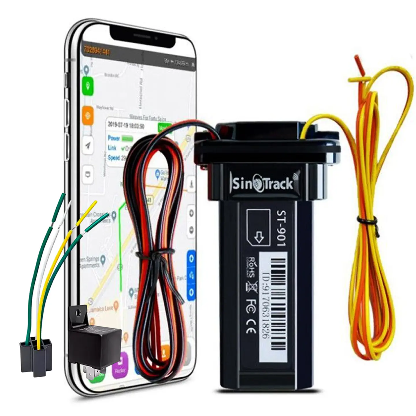 Gps Localizador Sinotrack Auto Moto Plataforma App Relay St901 4g 1