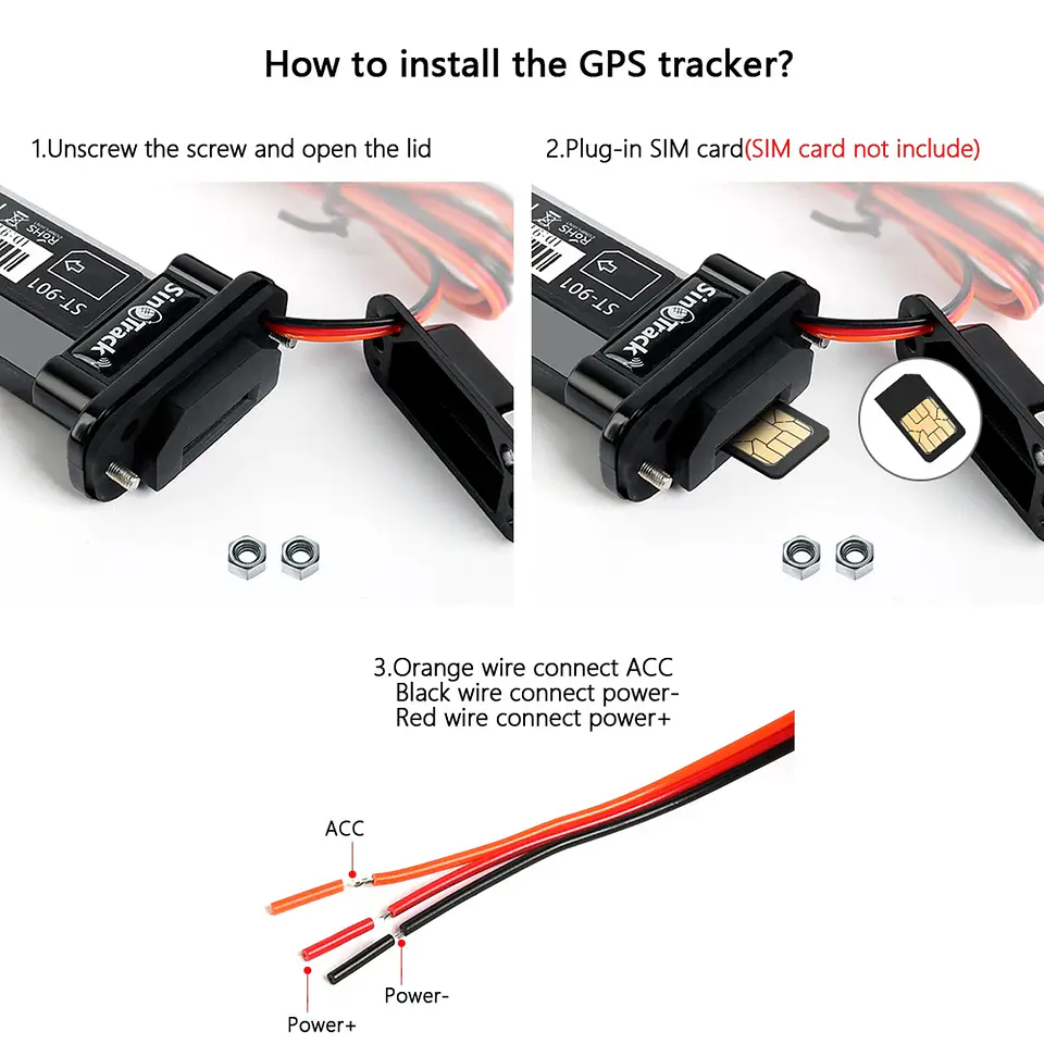 Gps Localizador Sinotrack Auto Moto Plataforma App Relay St901 4g 3