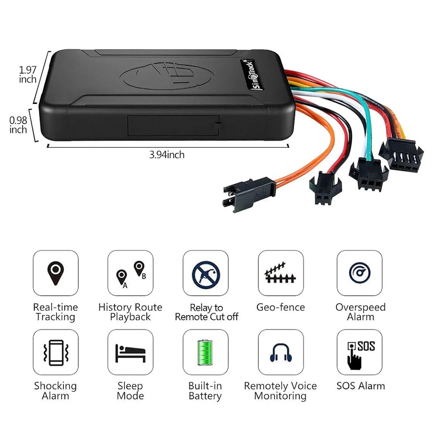  GPS Sinotrack Tracker Localizador ST-906L Corta Corriente Microfono Boton SOS 4G 2