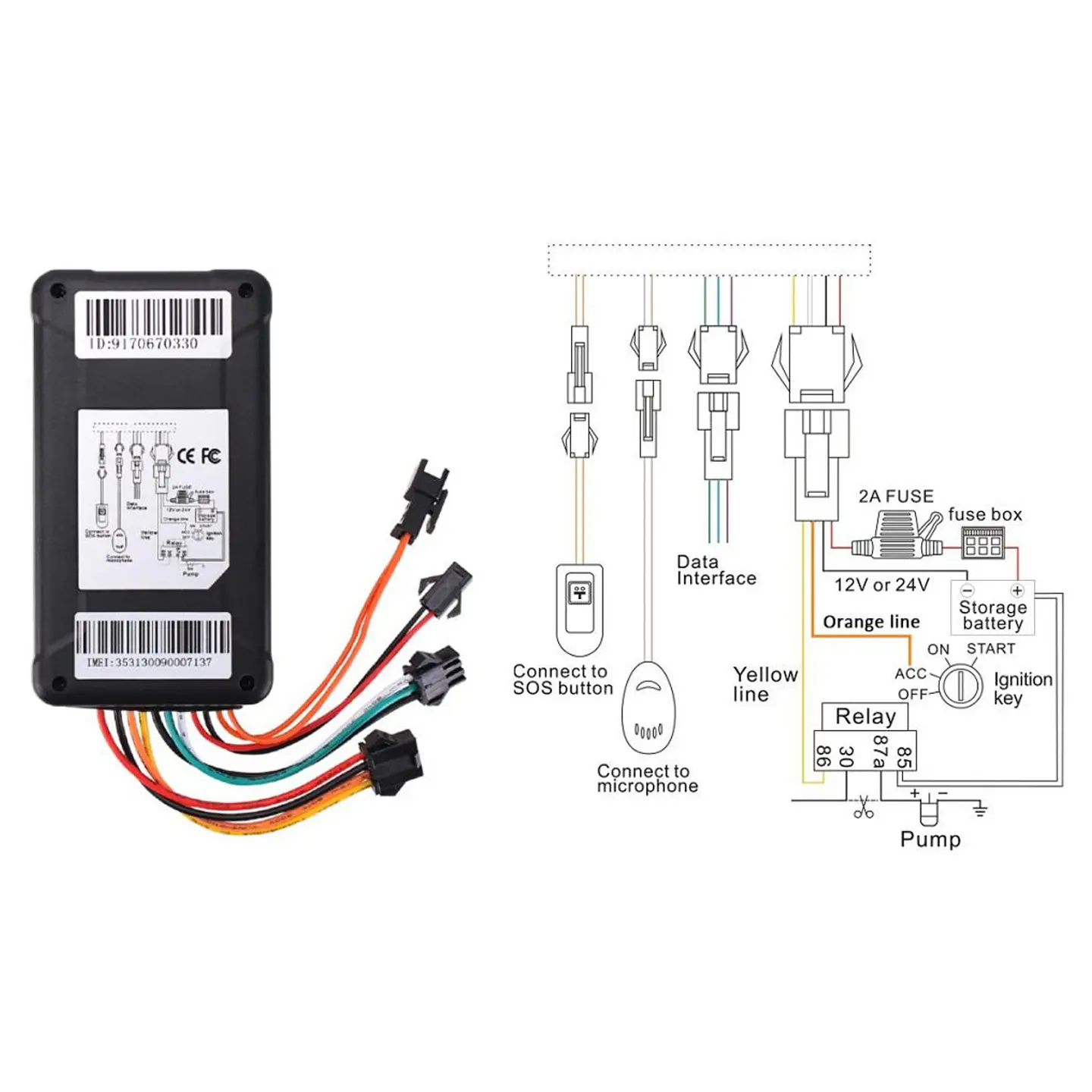  GPS Sinotrack Tracker Localizador ST-906L Corta Corriente Microfono Boton SOS 4G 6