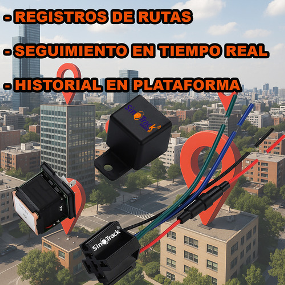 Gps Sinotrack St907 Relay Corta Corriente Localizador Auto 3