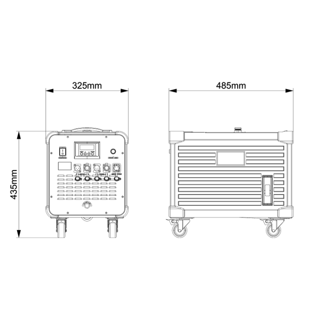 Maquina de Humo Bajo 1500W MK-F05 MOKA 3