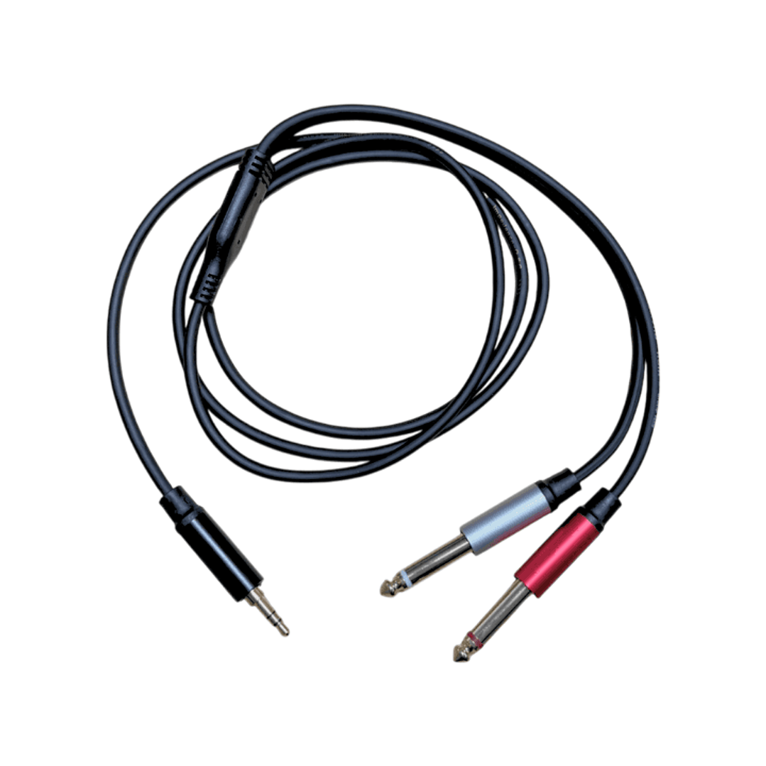 Cable Mini Plug Estereo a 2 Plug 1/4 x 3 metros KABEL 1