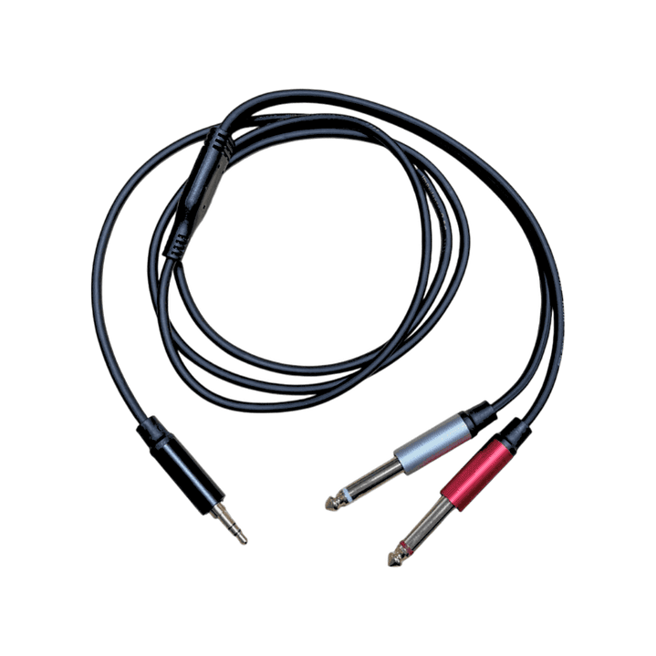 Cable Mini Plug Estereo a 2 Plug 1/4 x 6 metros KABEL 1