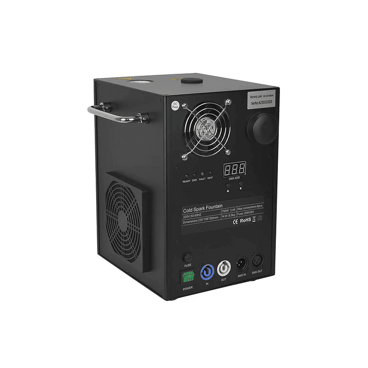 Maquina de Chispas Frías 750W MK-E11 - Kit 2 + Case 2