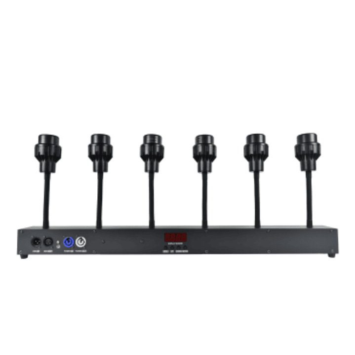 Barra Led Pin Spot 6x10W Zoom Kit 5 + Case 2