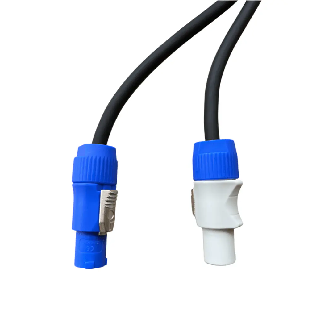 Cable Copia Powercon Blanco-Azul 1.5mm x 3 mts 2