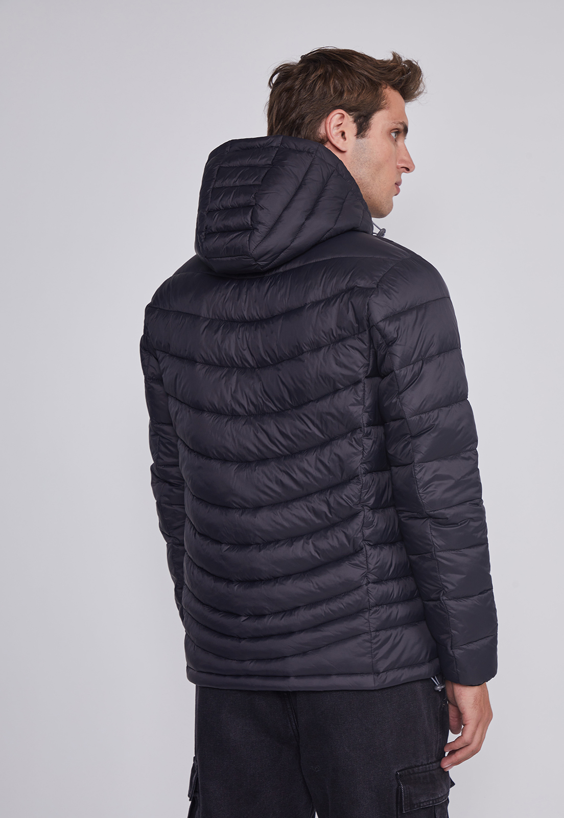 Parka Hombre Basica Regular Negro Sioux 4