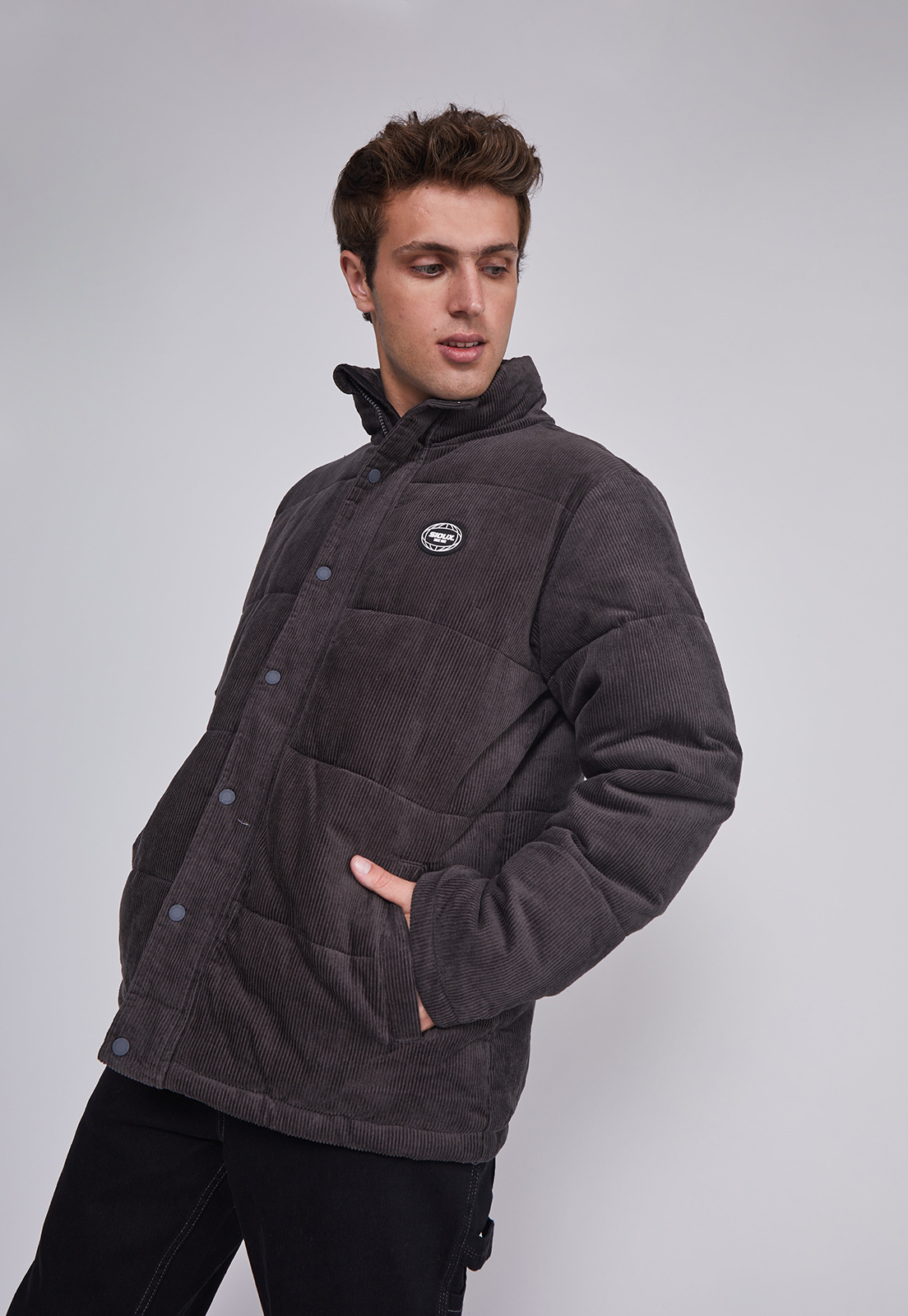 Chaqueta Hombre Cotele Gris Sioux 1