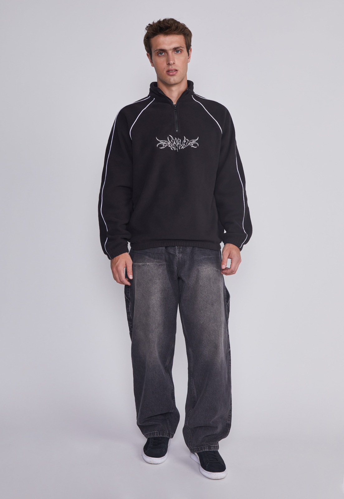 Polar Hombre Medio Cierre Negro Sioux 5