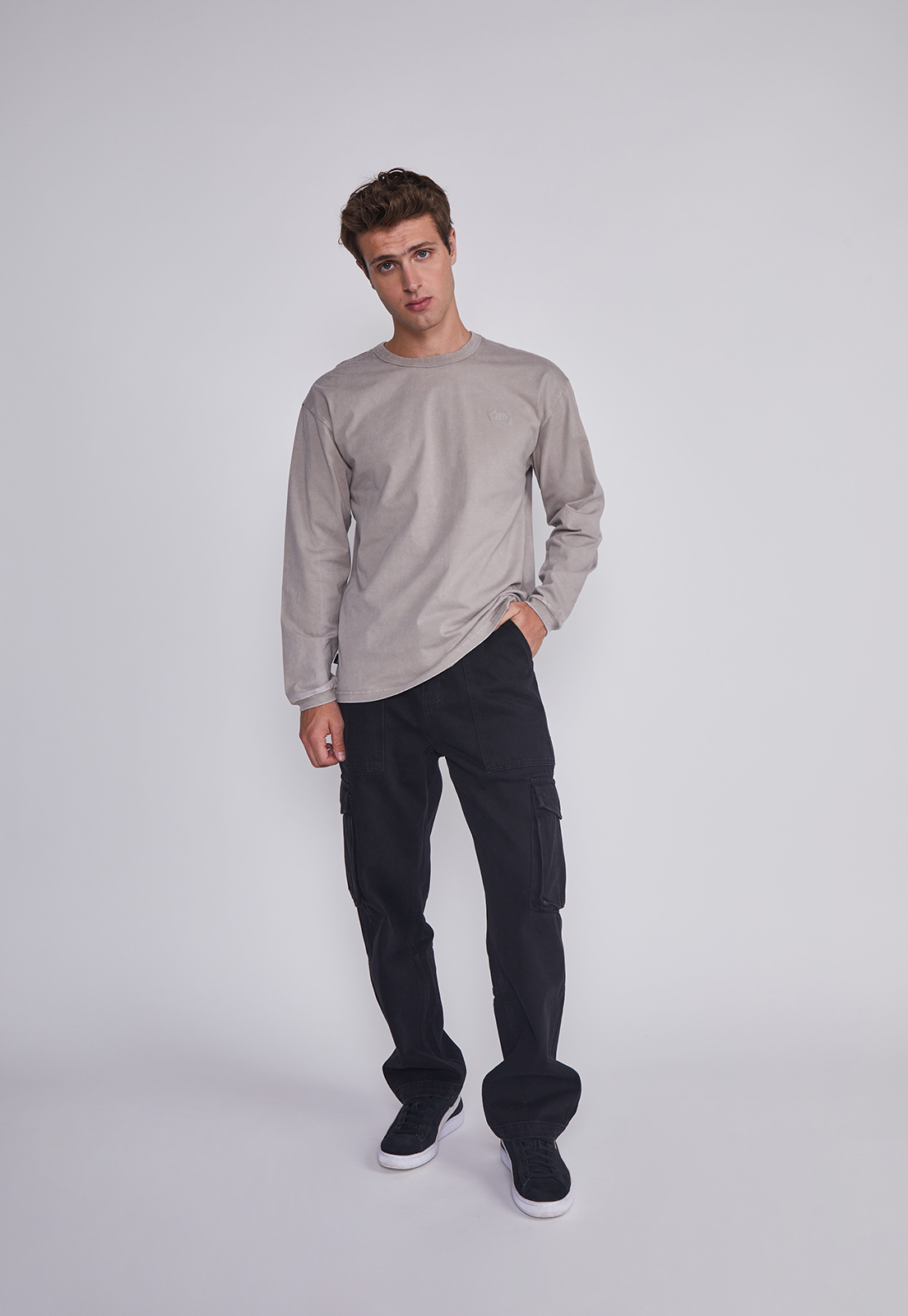 Jeans Hombre Cargo Regular Negro Sioux 4