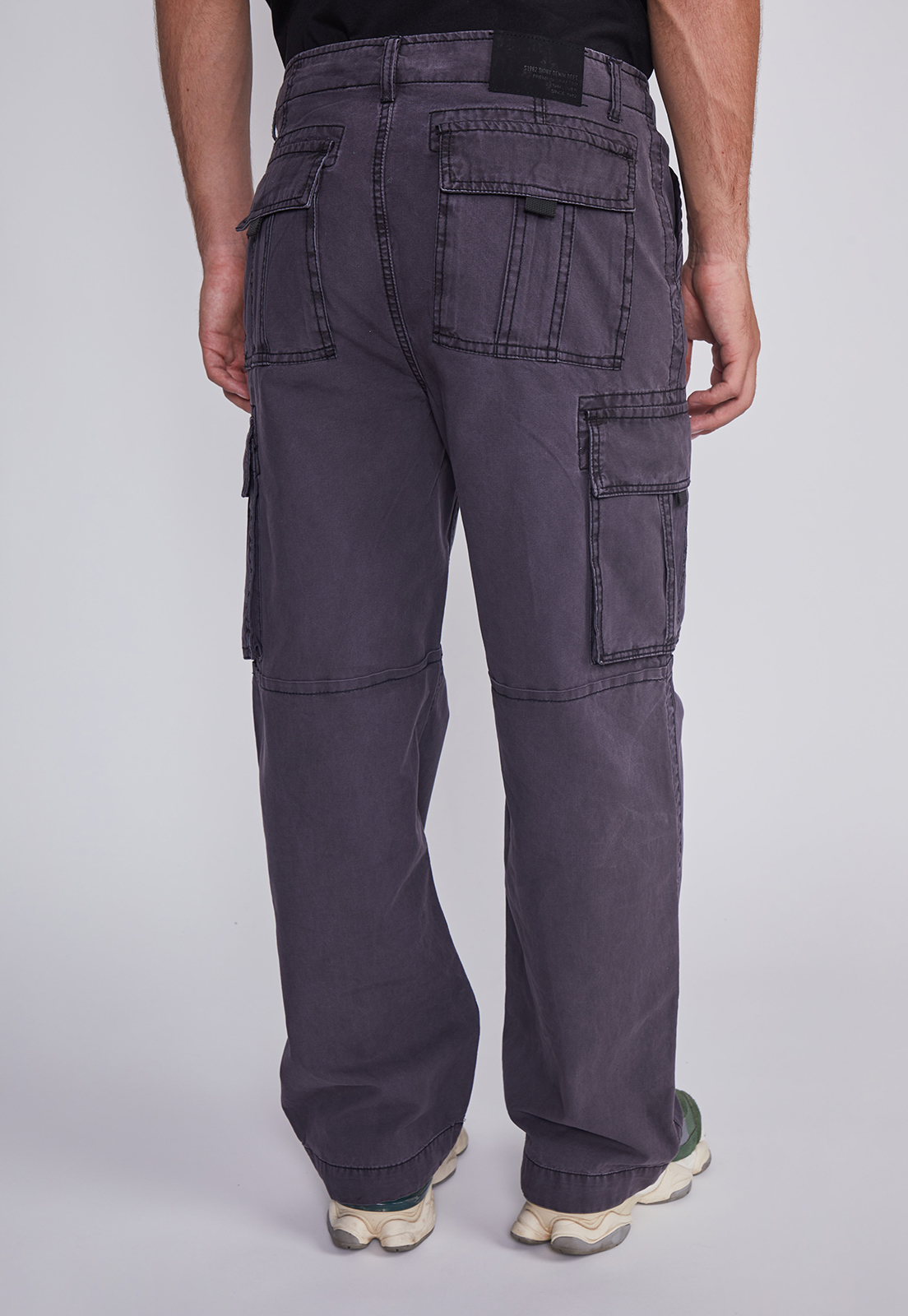 Pantalón Hombre Cargo Ajustable Gris Sioux 4