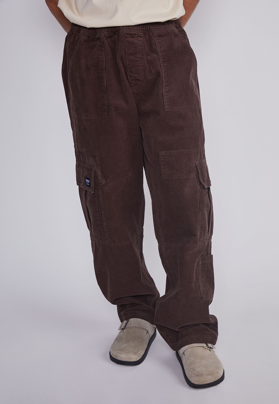 Pantalón Hombre Cargo Cotele Café Sioux 1
