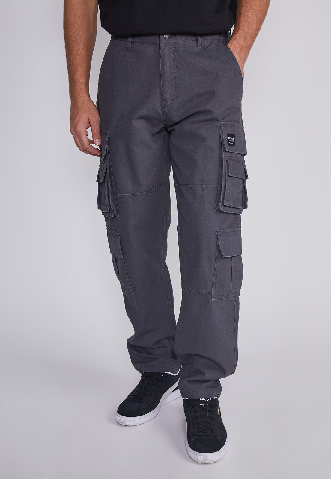 Pantalón Hombre Multicargo Azul Sioux 1