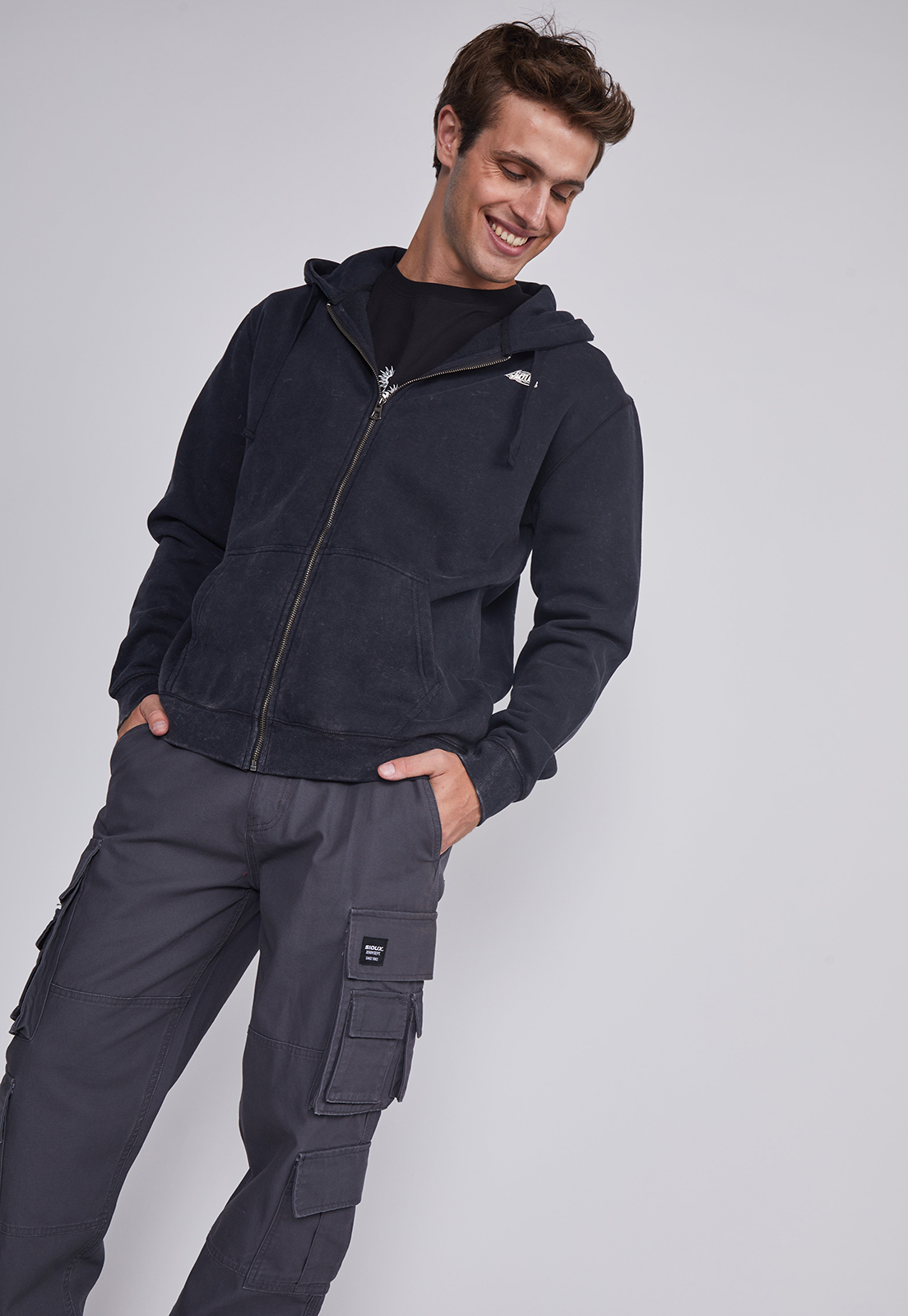 Pantalón Hombre Multicargo Azul Sioux 2