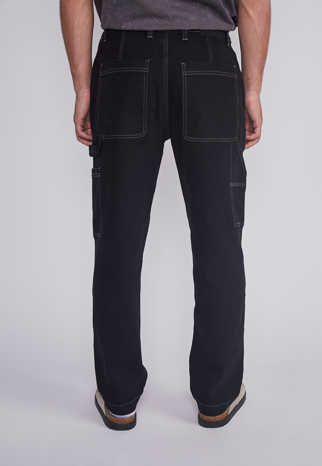 Jeans Hombre Carpintero Negro Sioux 4