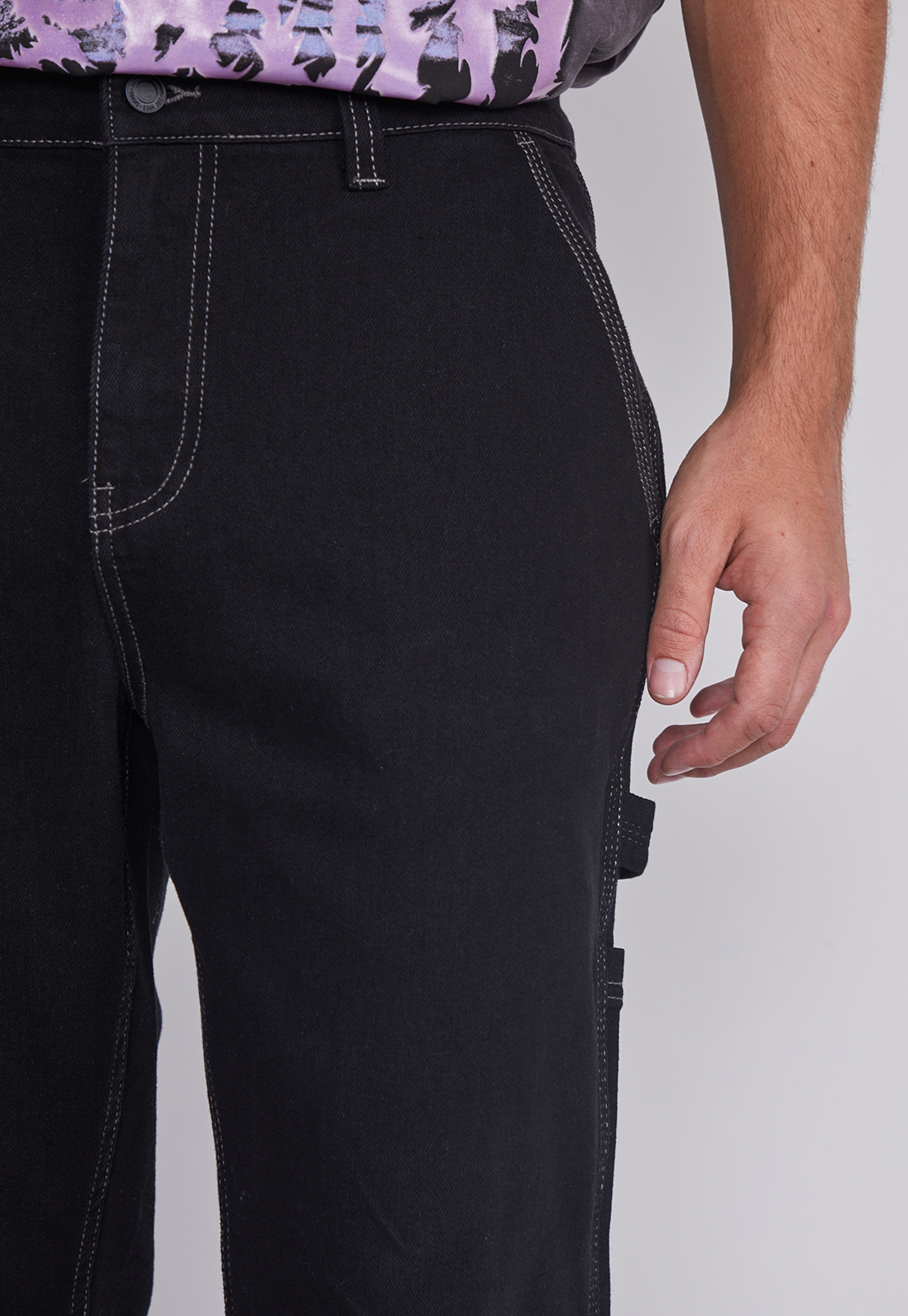 Jeans Hombre Carpintero Negro Sioux 3