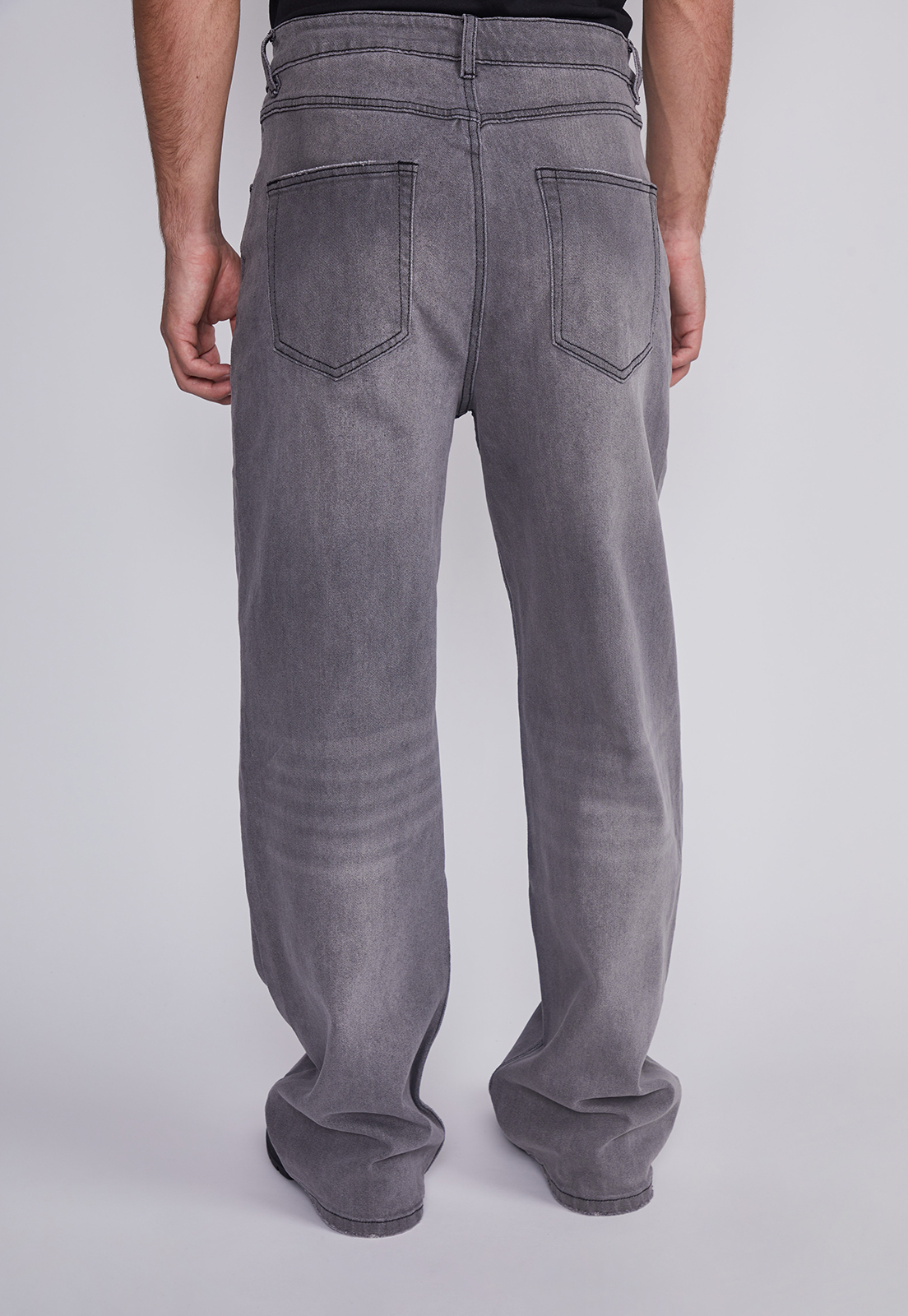 Jeans Hombre Wide Leg Gris Sioux 4