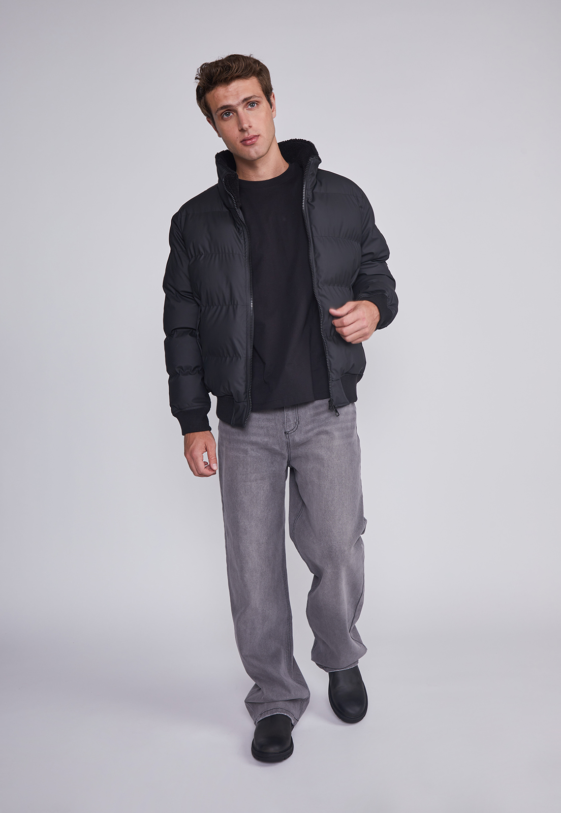 Jeans Hombre Wide Leg Gris Sioux 5