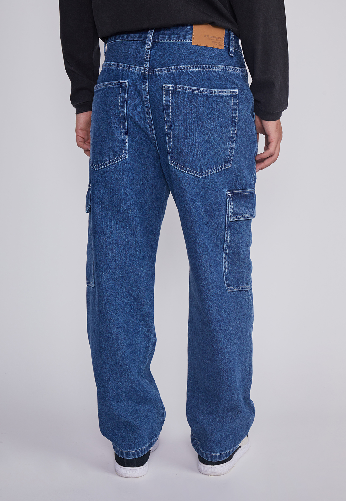Jeans Hombre Cargo Style Azul Sioux 4