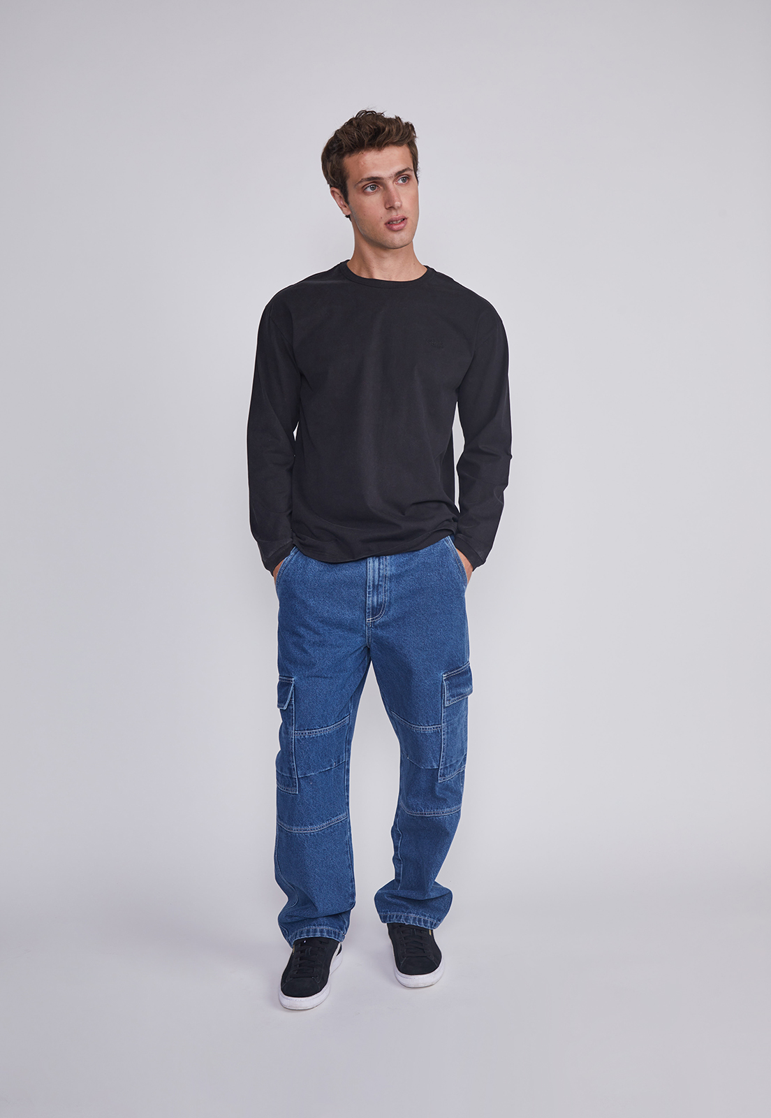 Jeans Hombre Cargo Style Azul Sioux 5