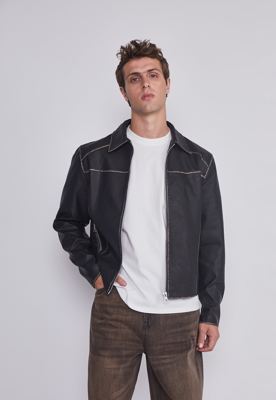 Chaqueta Hombre Motera Negro Sioux 1