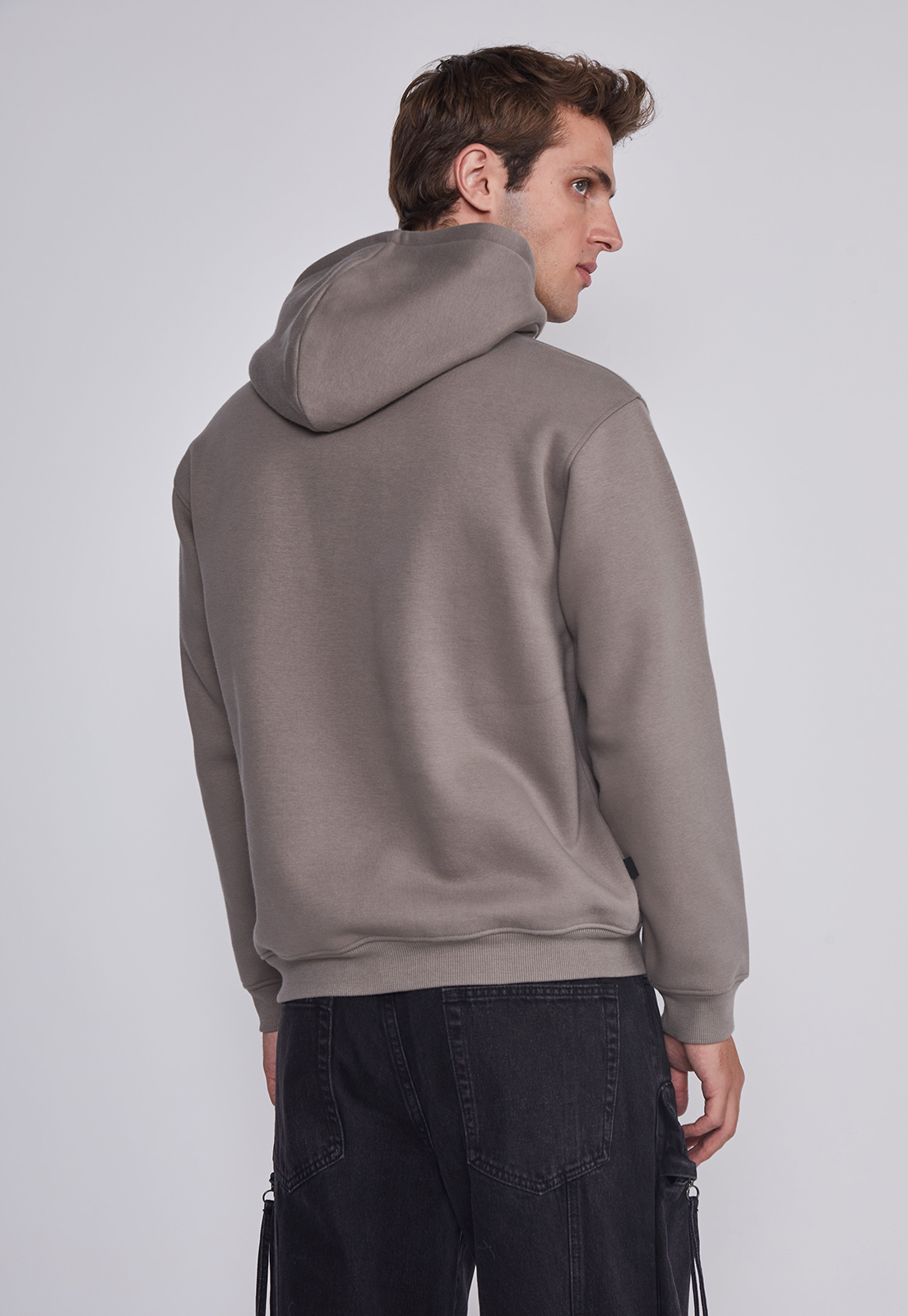 Polerón Hombre 3D College Gris Sioux 3