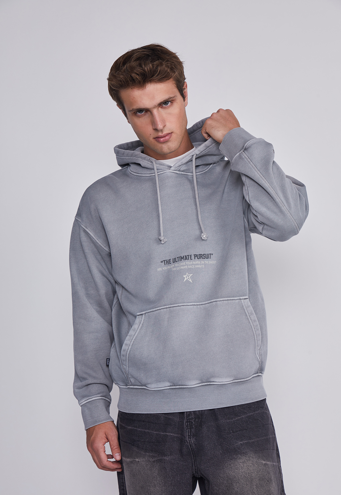 Polerón Hombre Estrella Gris Sioux 1