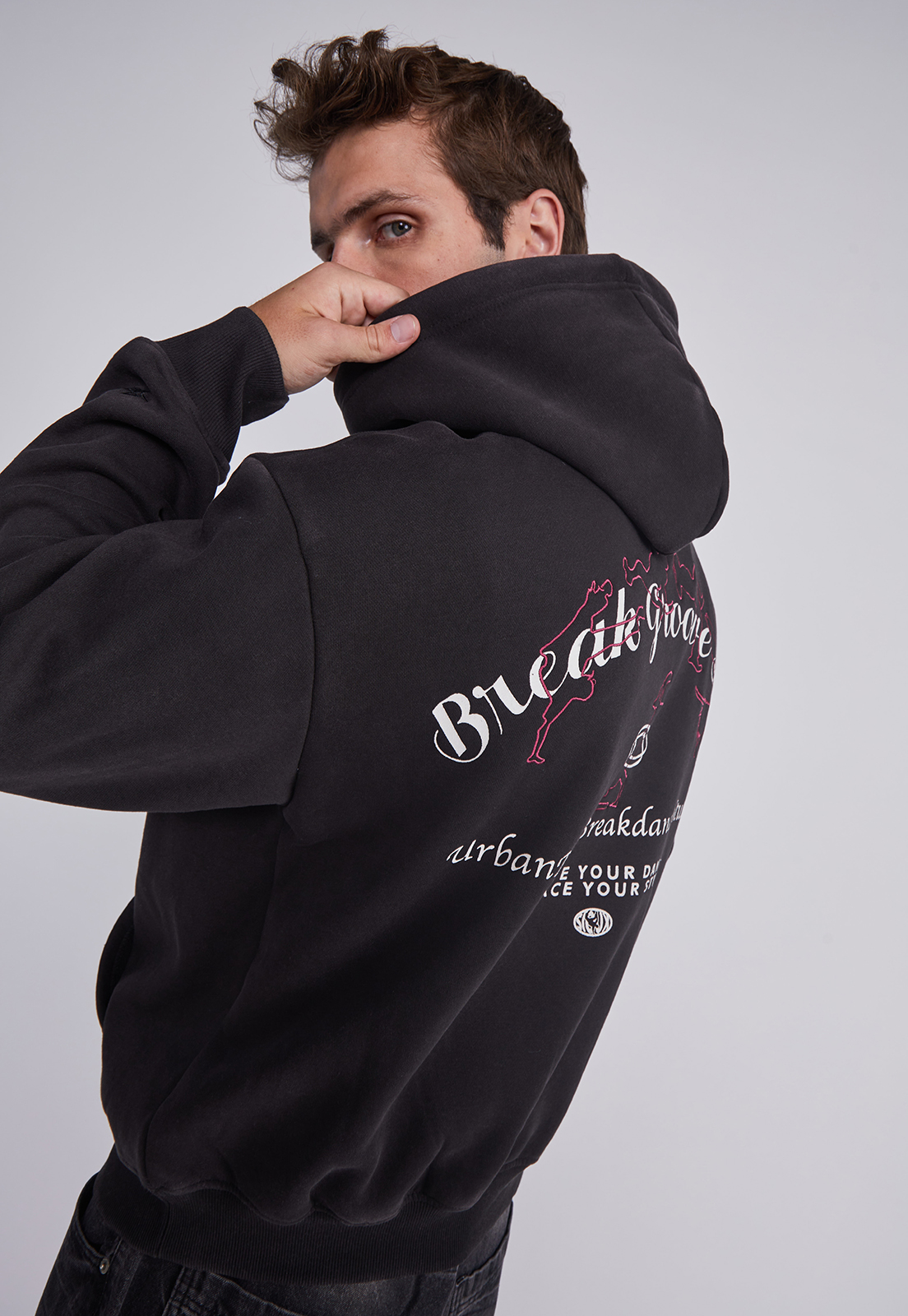 Polerón Hombre Breakdance Gris Sioux 2