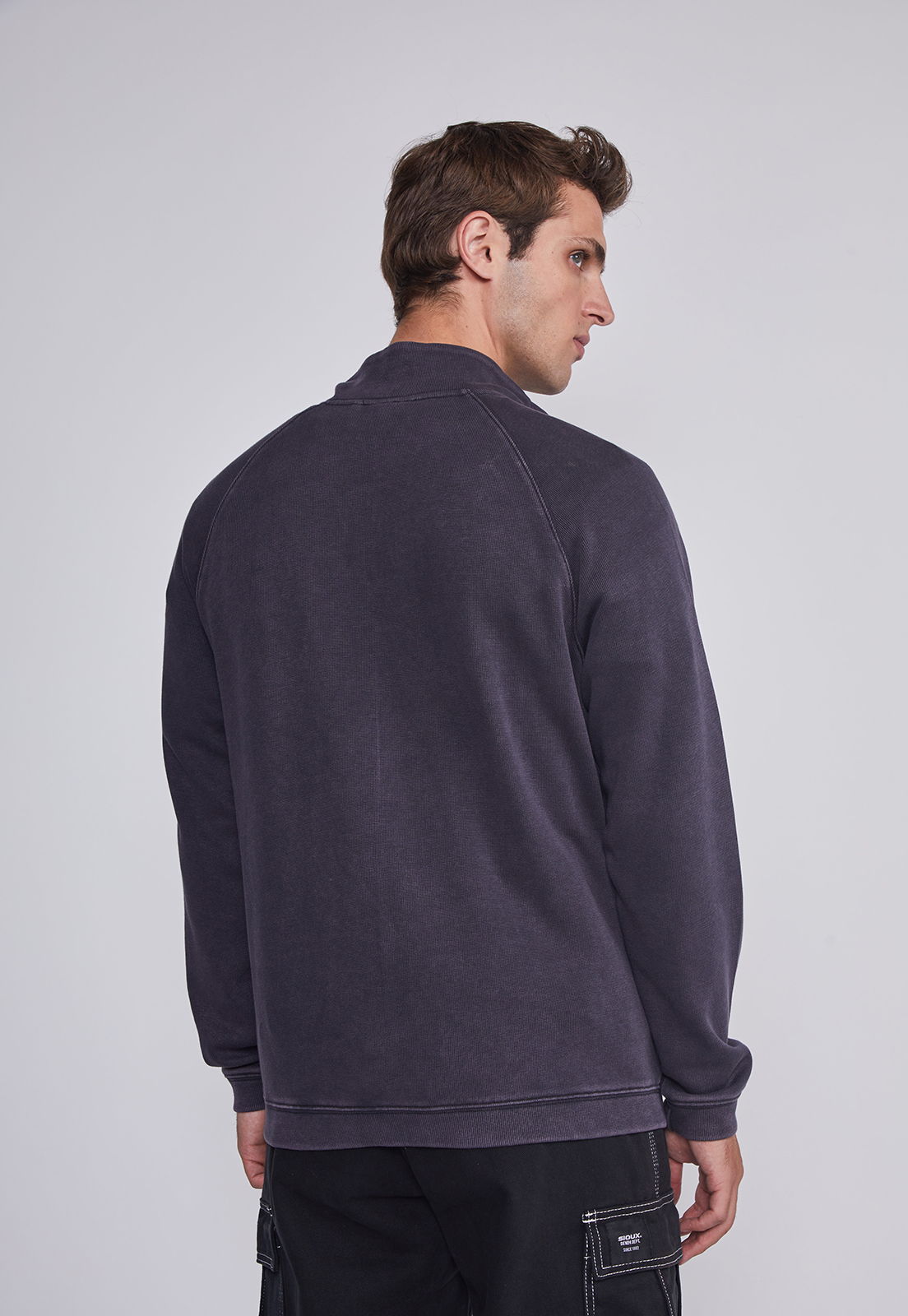 Polerón Hombre Con Cierre Gris Sioux 4