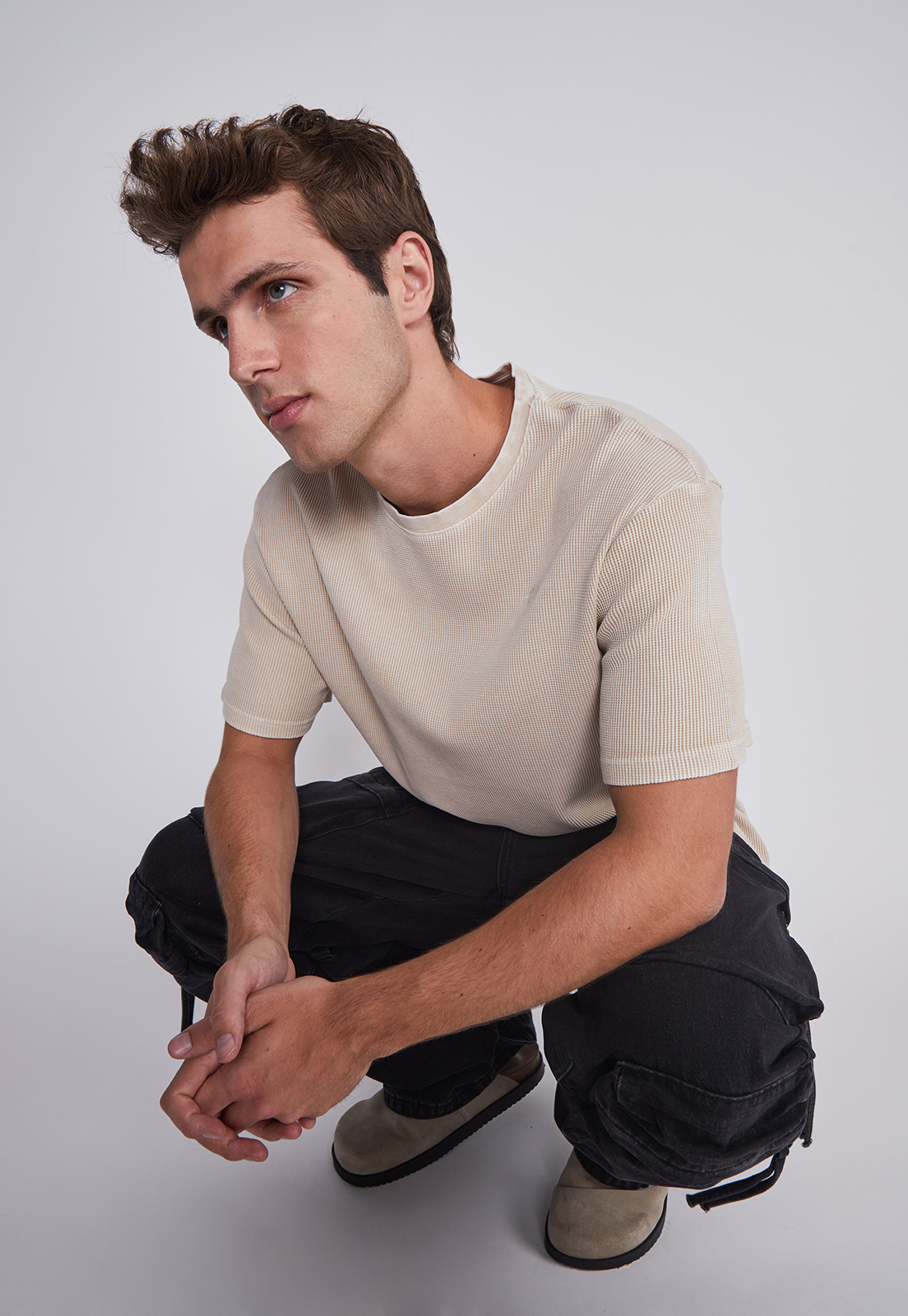 Polera Hombre Waffle Basica Arena Sioux 2