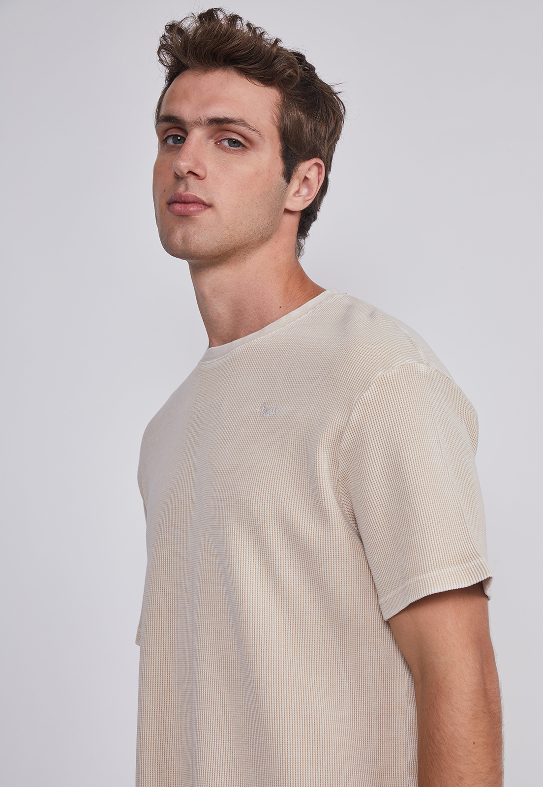 Polera Hombre Waffle Basica Arena Sioux 3