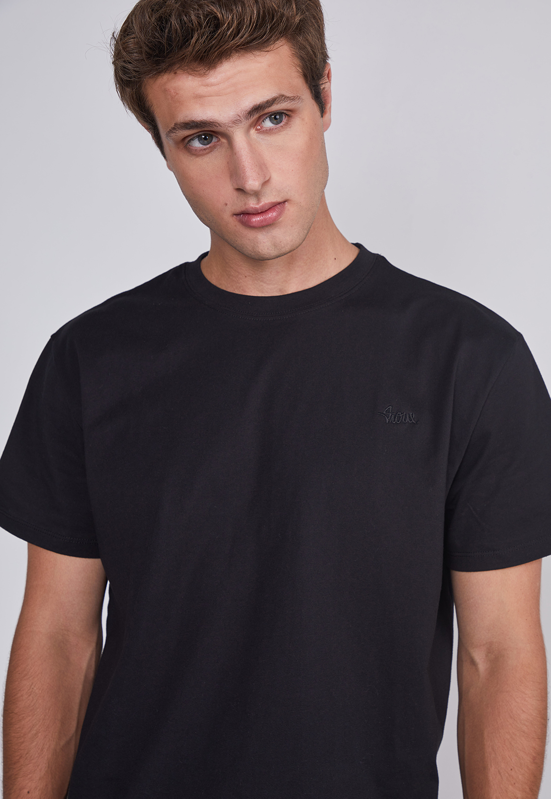 Polera Hombre Basica Negro Sioux 3