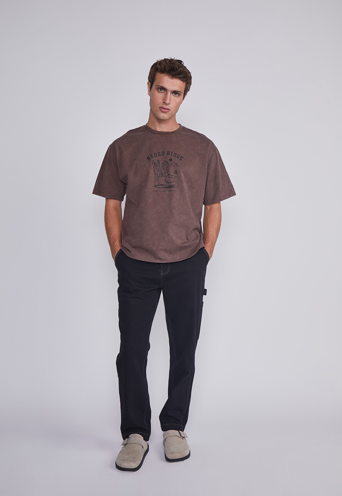 Polera Hombre Vaquera Café Sioux 5
