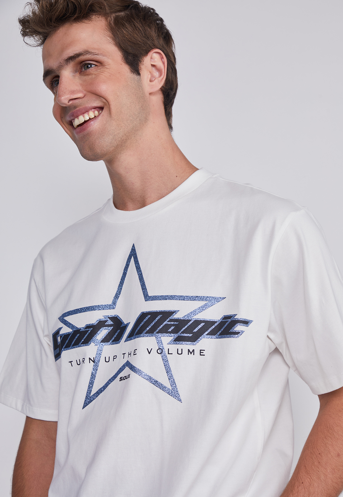 Polera Hombre Estrella Blanco Sioux 3
